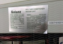 کولر گازی سرمایشی و گرمایشی گالانس با ظرفیت 24 هزار  GALANZ SPLIT HOT AIR COOLER  GCASH-24H 24 BTU